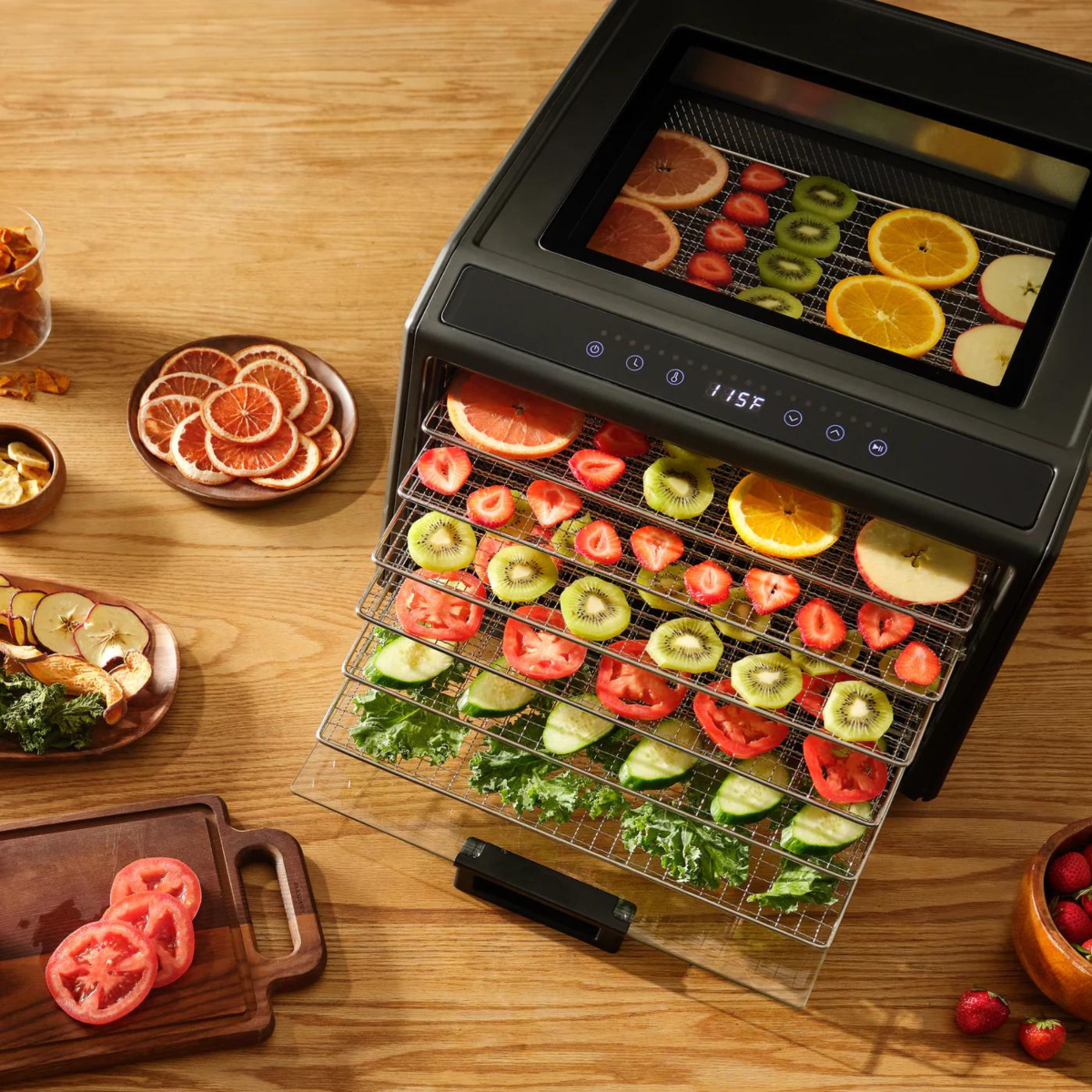 Excalibur Performance Digital 6 Tray Dehydrator - Glass top - 230V UK Plug