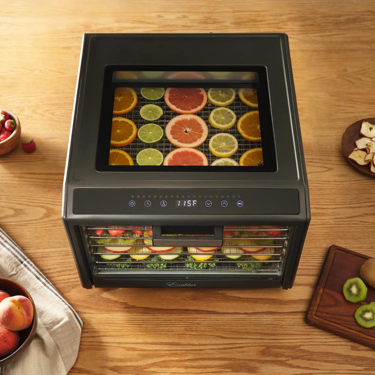 Excalibur Performance Digital 6 Tray Dehydrator - Glass top - 230V UK Plug