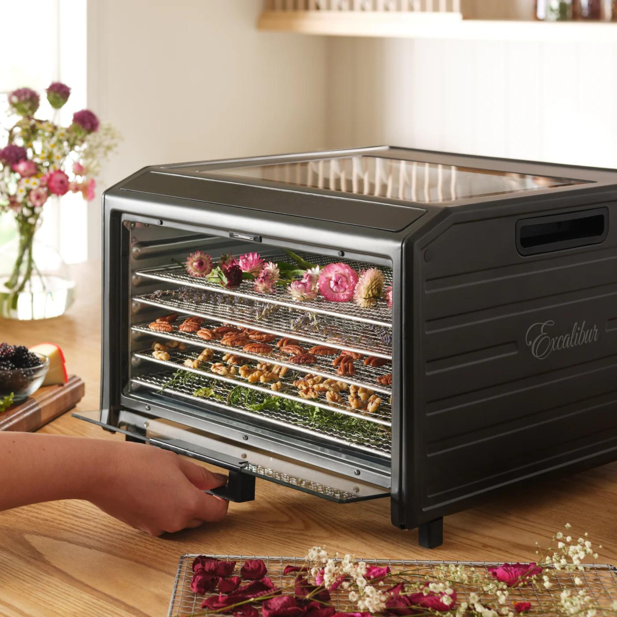 Excalibur Performance Digital 6 Tray Dehydrator - Glass top - 230V UK Plug