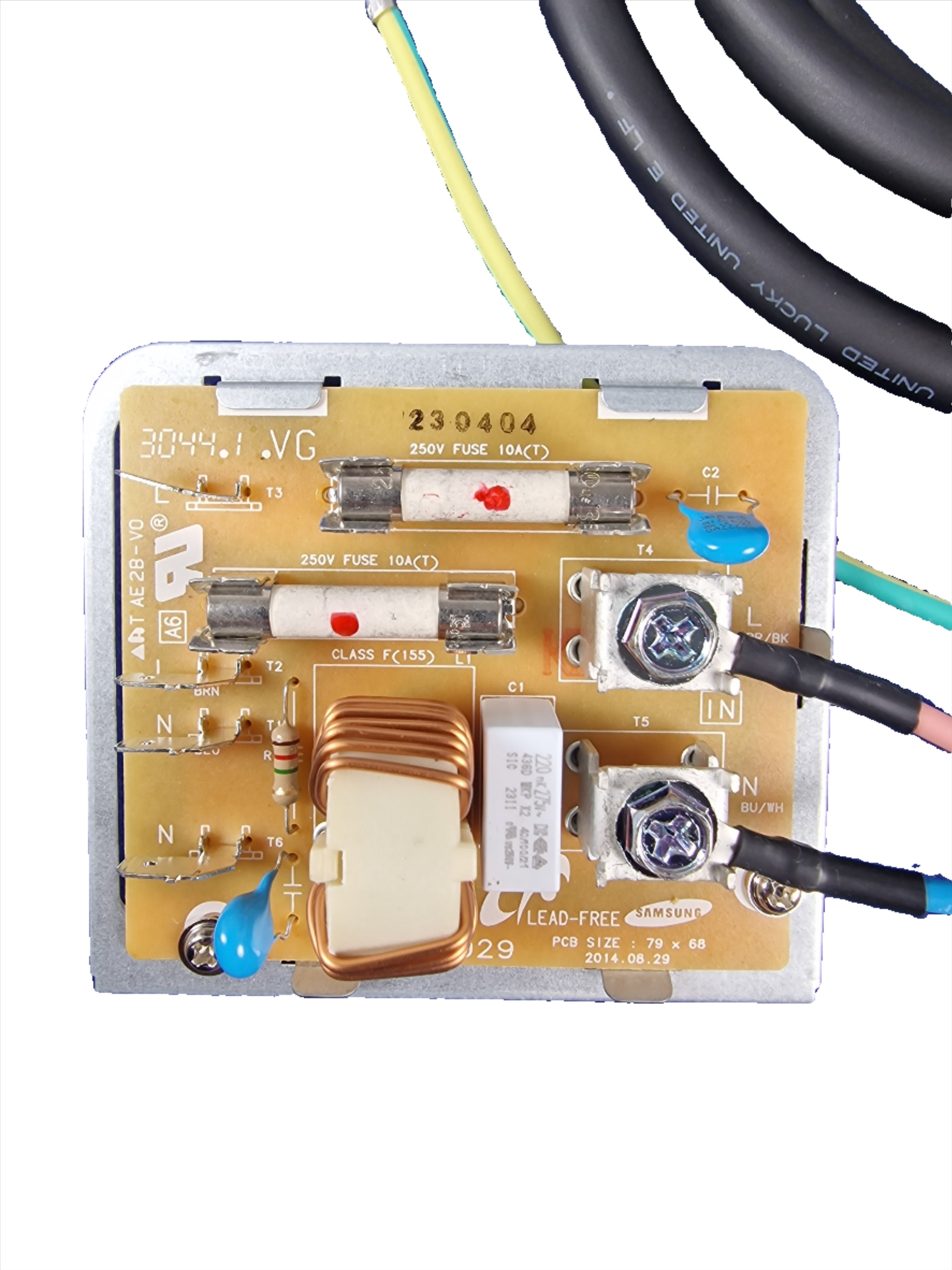 Samsung mains lead and noise filter DE94-03068A