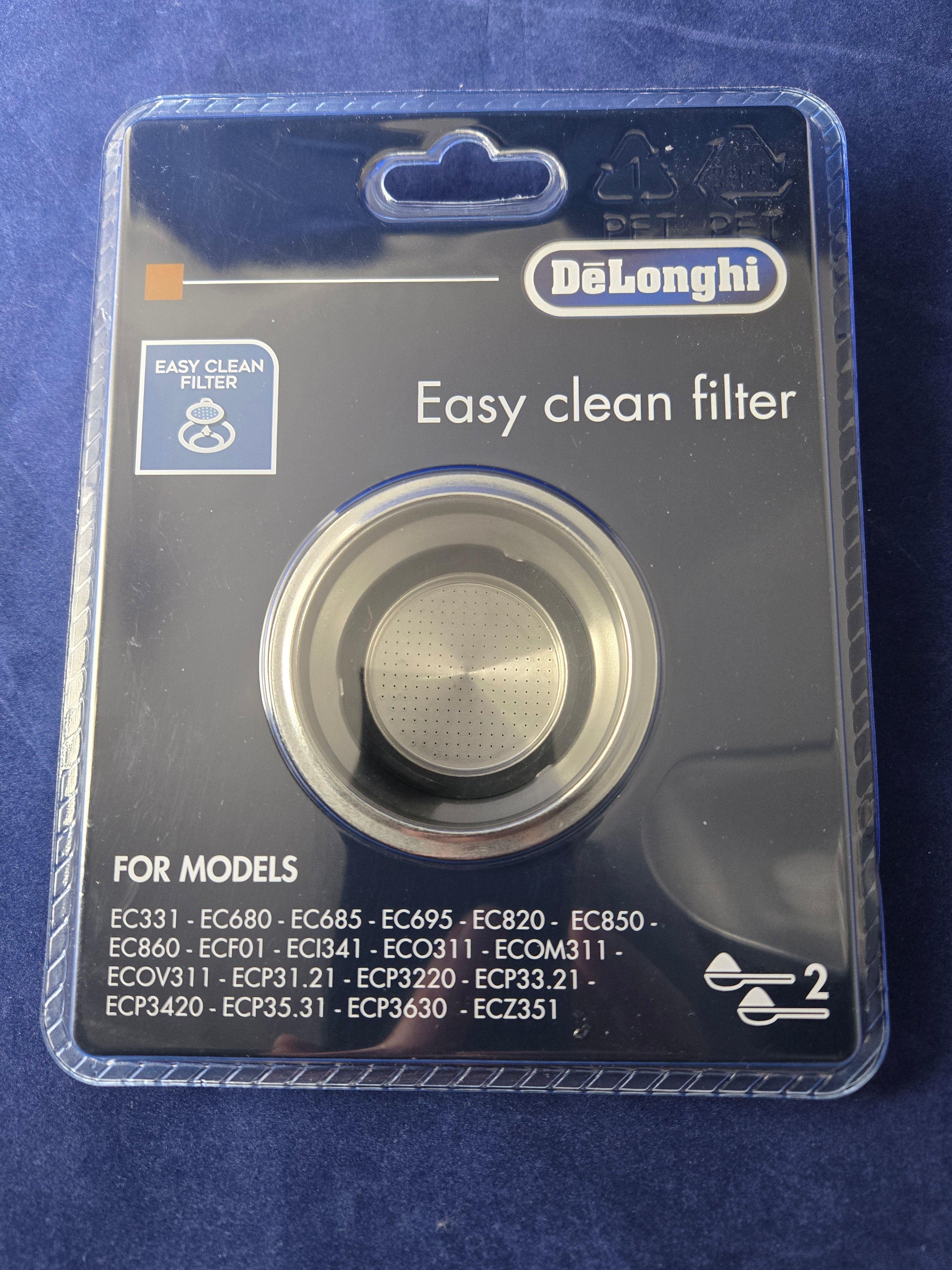 DeLonghi 2 Cup easy clean filter for Coffee maker - 5513281001