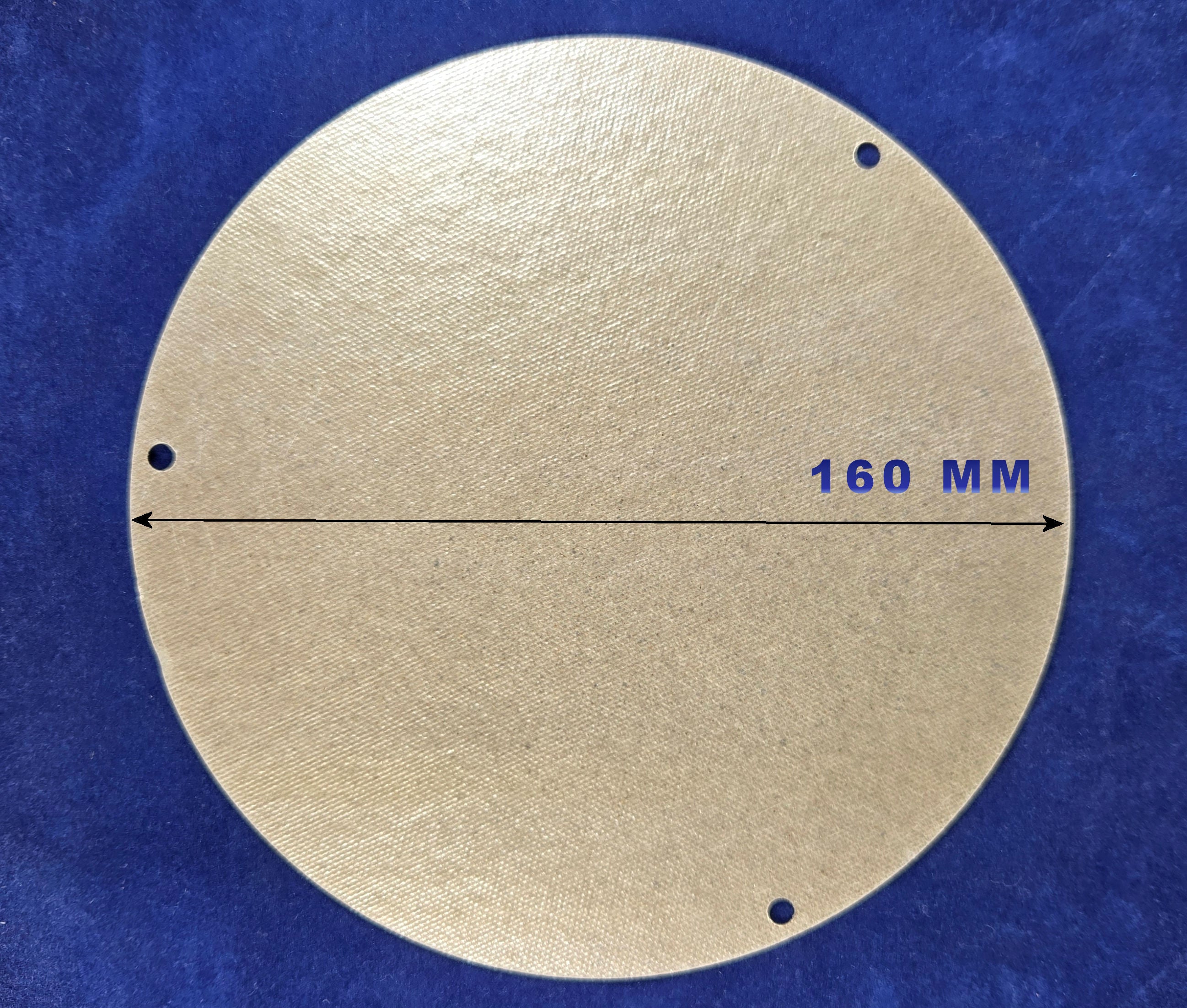 Miele Microwave Waveguide cover Round - 160mm diameter - Pattern part - 0.3 mm thickness