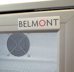 Belmont Silver Hinged Single Door Bottle Cooler - BC6007G