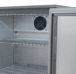 Belmont Silver Hinged Single Door Bottle Cooler - BC6007G