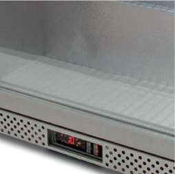 Belmont Silver Hinged Single Door Bottle Cooler - BC6007G