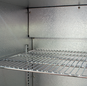 Belmont Silver Hinged Double Door Bottle Cooler - BC9007G