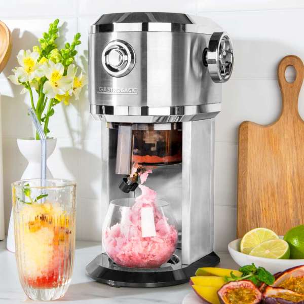 Gastroback Design Ice Shaver - 62905 Prepare homemade slush ice, cocktails, drinks and refreshing desserts or ice creations quickly and easily