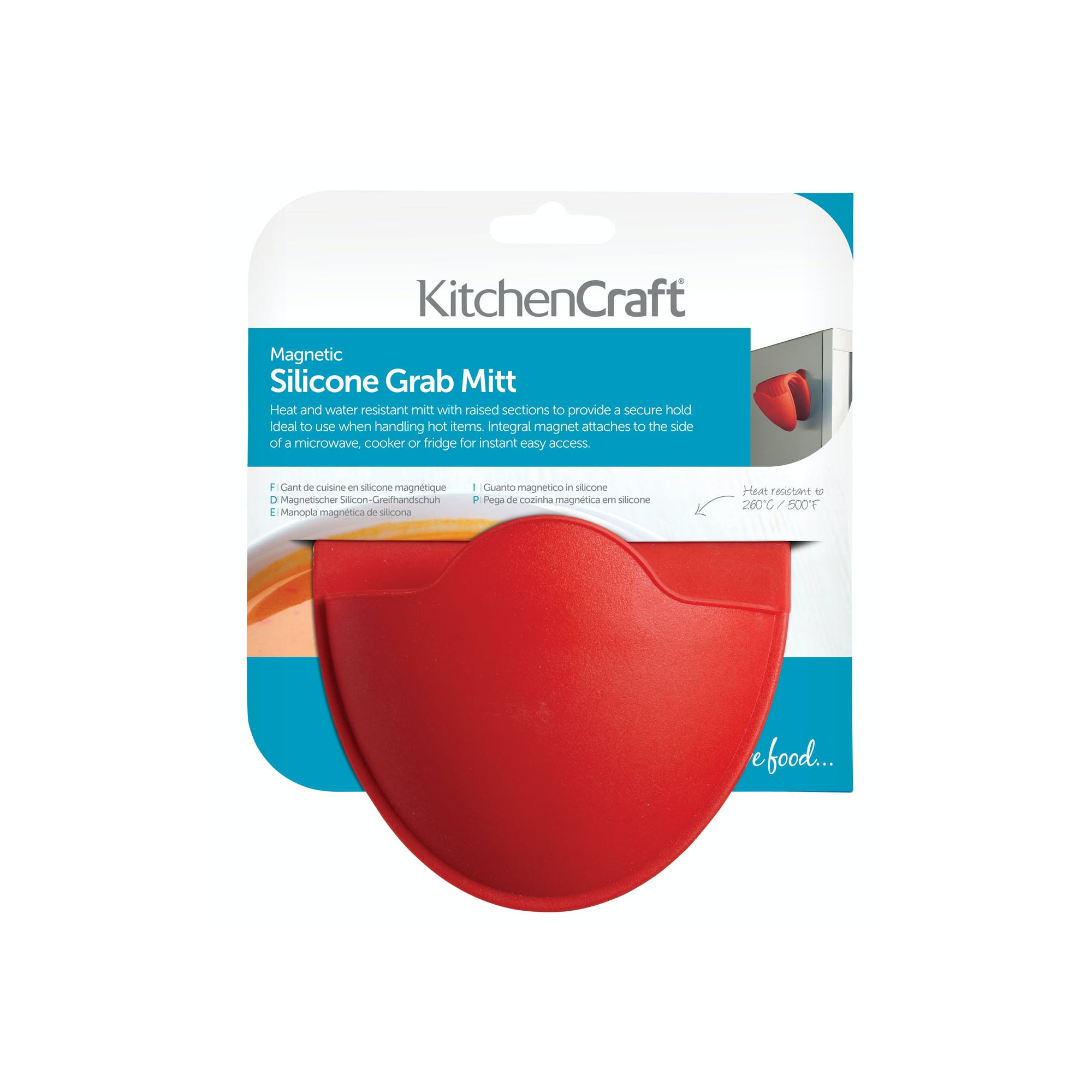 Kitchencraft Silicone magnetic grab-mitt
