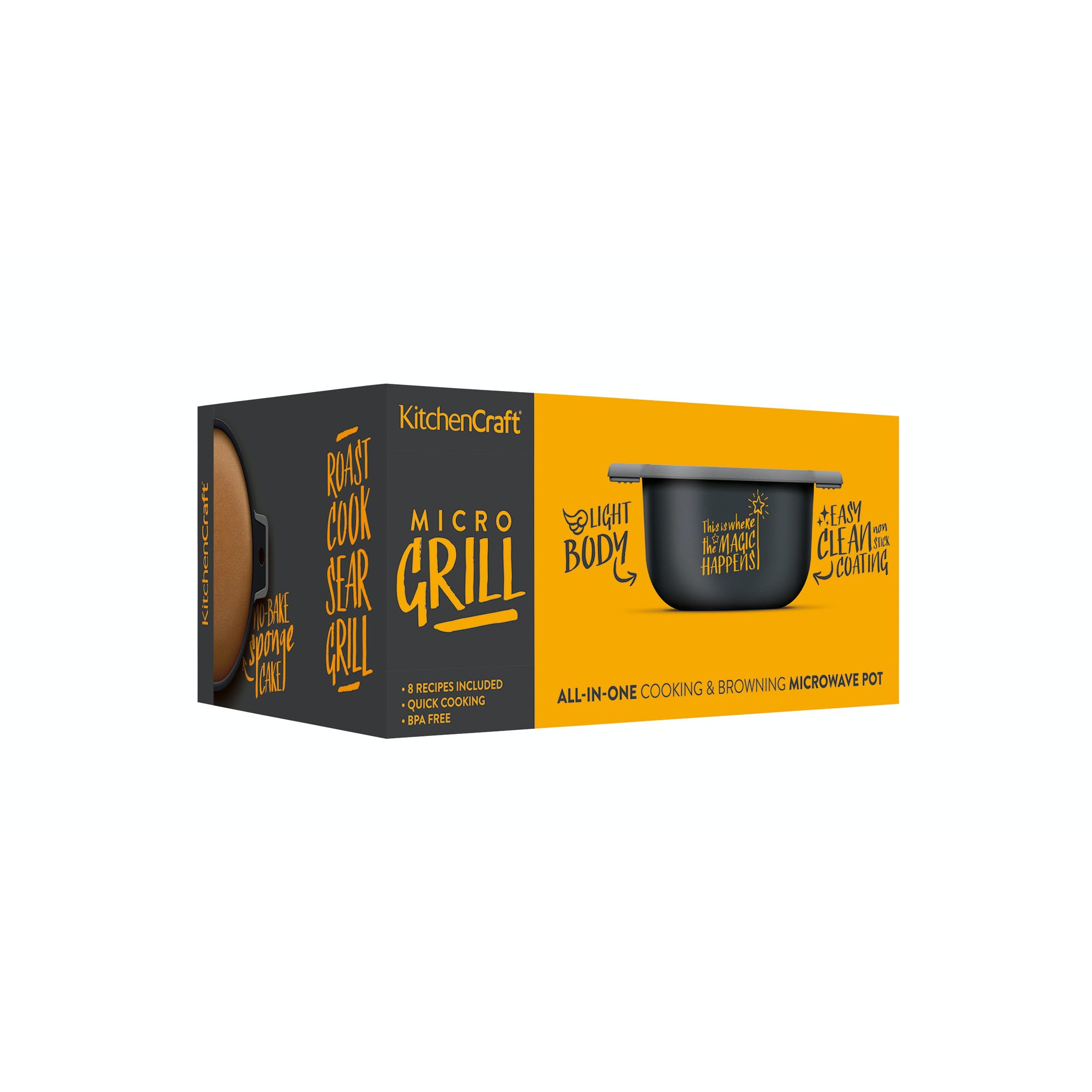 KitchenCraft Aluminium Microwave Browning Dish - KCMGRILL
