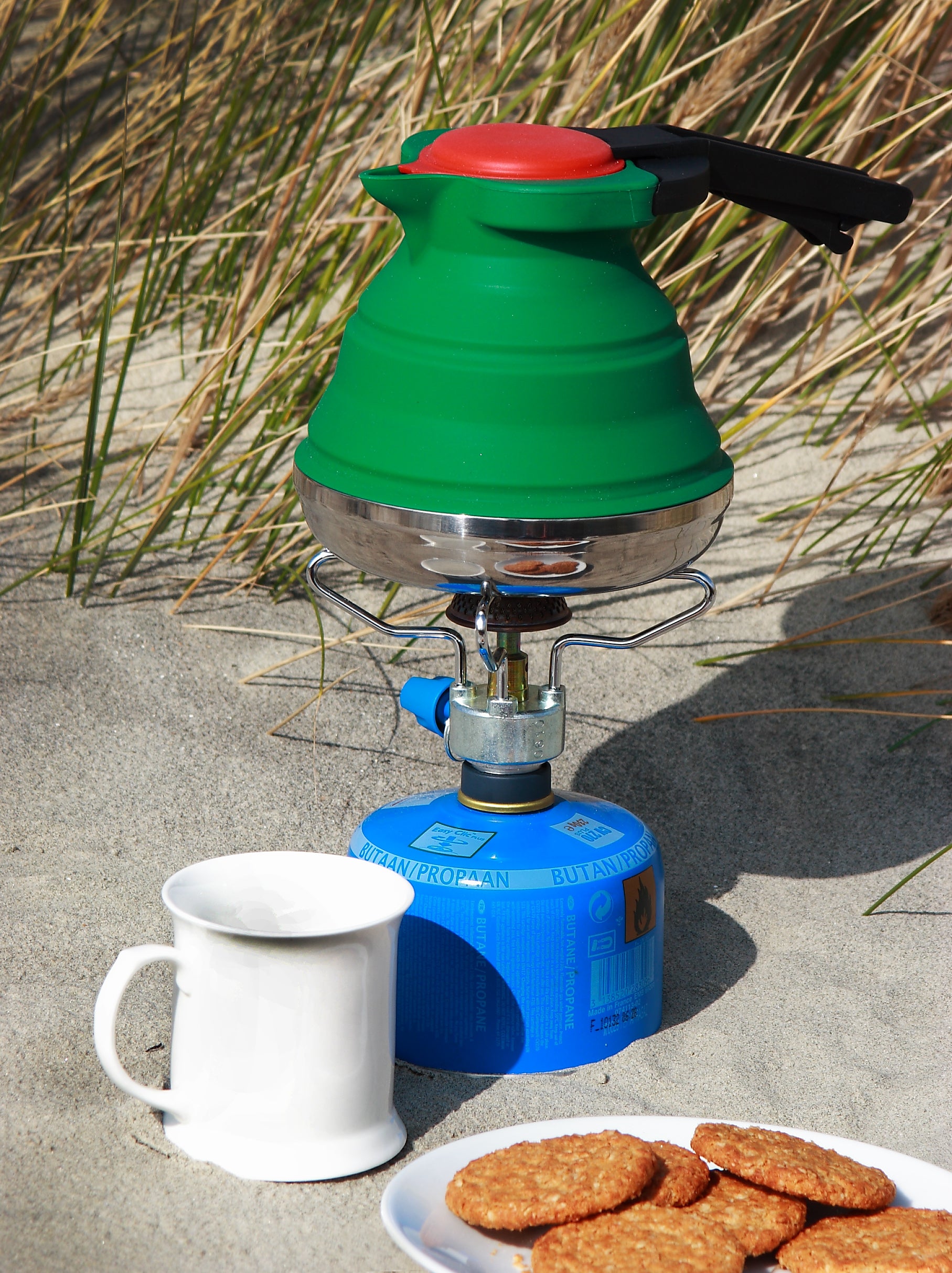 Collapsible Silicone Kettle -Kettle green