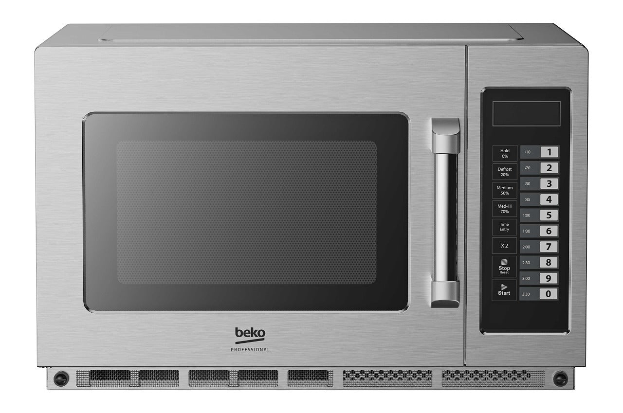 Beko Professional PRO34IX2UK-BP Commercial Microwave Oven, 1800W