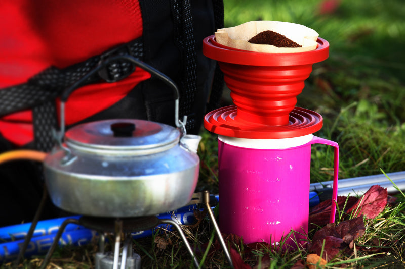 Collapsible coffee dripper - COFFEE-DRIPPER-RED