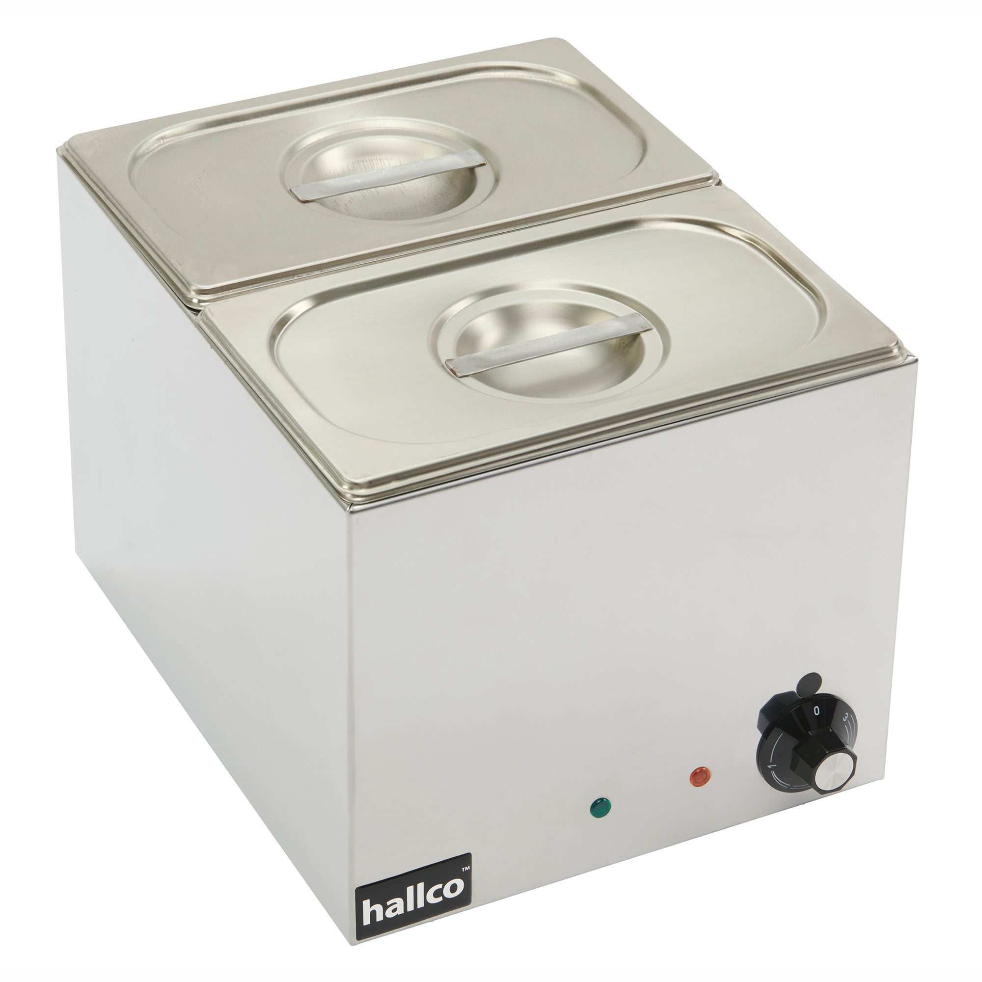 Hallco Stainless Steel 2 x ¼ gastronorm containers Bain Marie - MBM2