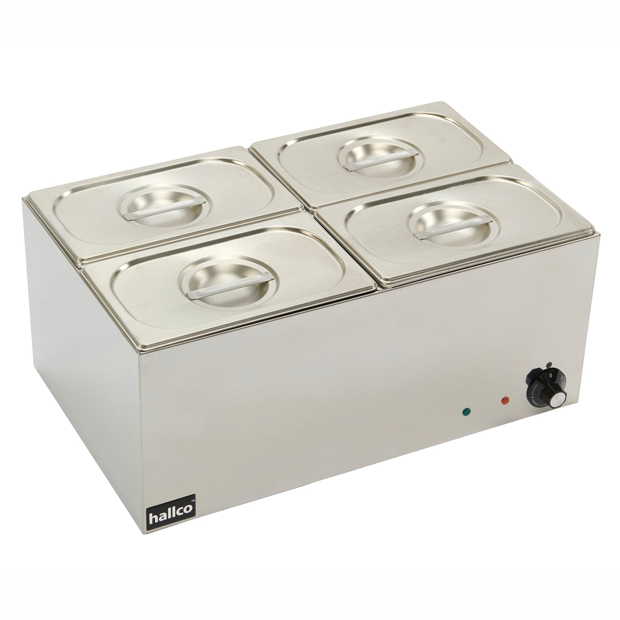 Hallco Stainless Steel 4x ¼ Gastronorm Container Bain Marie - MBM4