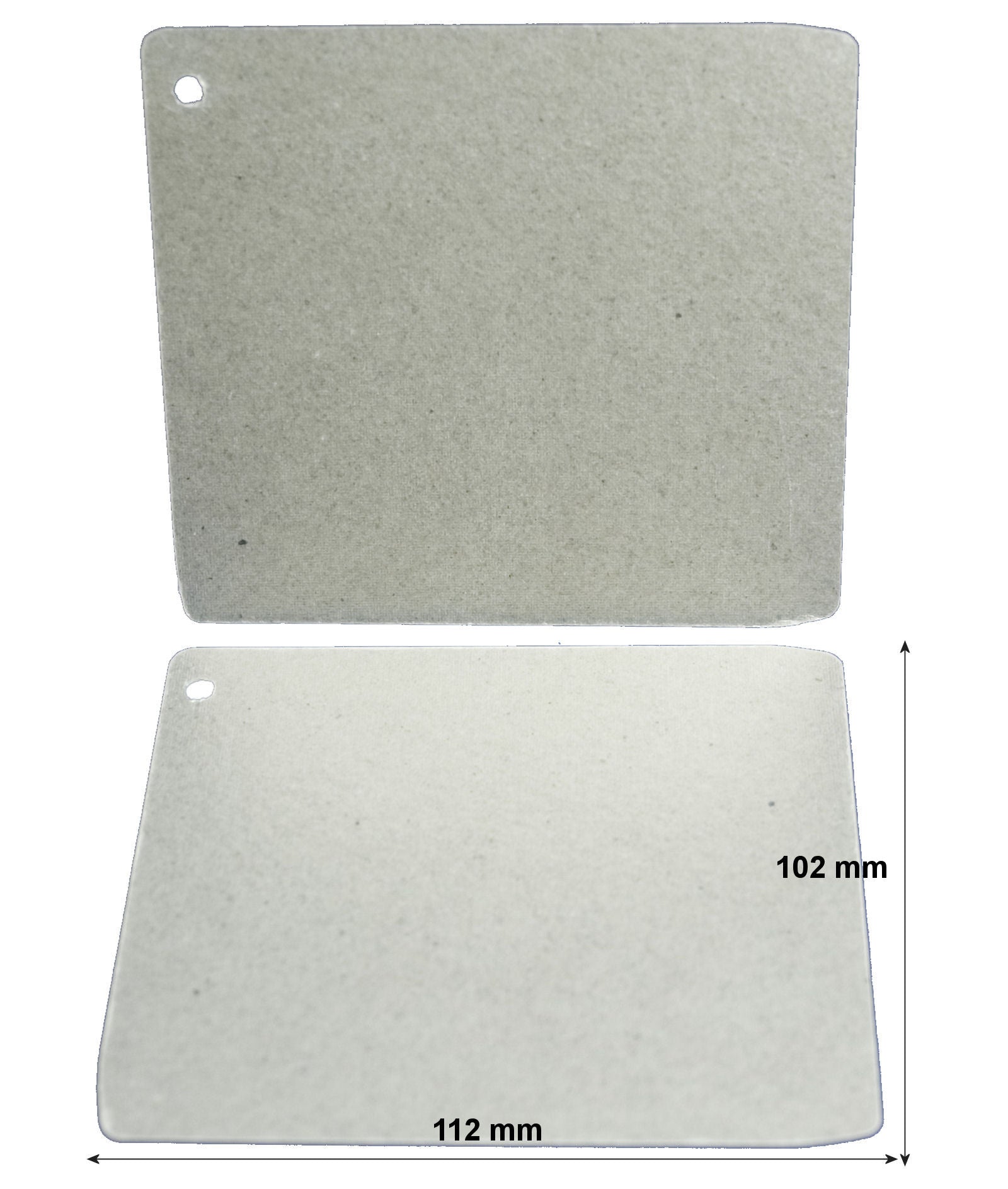 Pack of two waveguide covers for Panasonic microwave ovens.