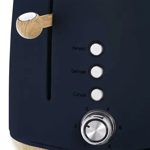 Statesman 2 Slice Scandi Toaster Navy Blue - SKT05090NB