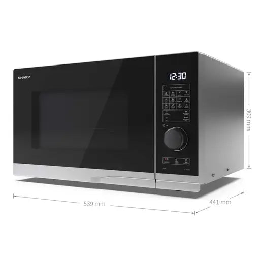 Sharp 25L 900w Grill Microwave Silver YC-PG254AU-S
