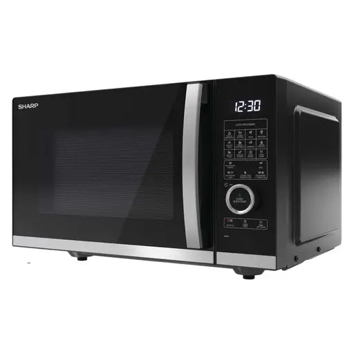 Sharp 25L 900w Combination Flatbed Microwave Oven With Grill Black YC-QC254AU-B