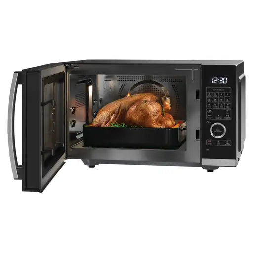 Sharp 25L 900w Combination Flatbed Microwave Oven With Grill Black YC-QC254AU-B