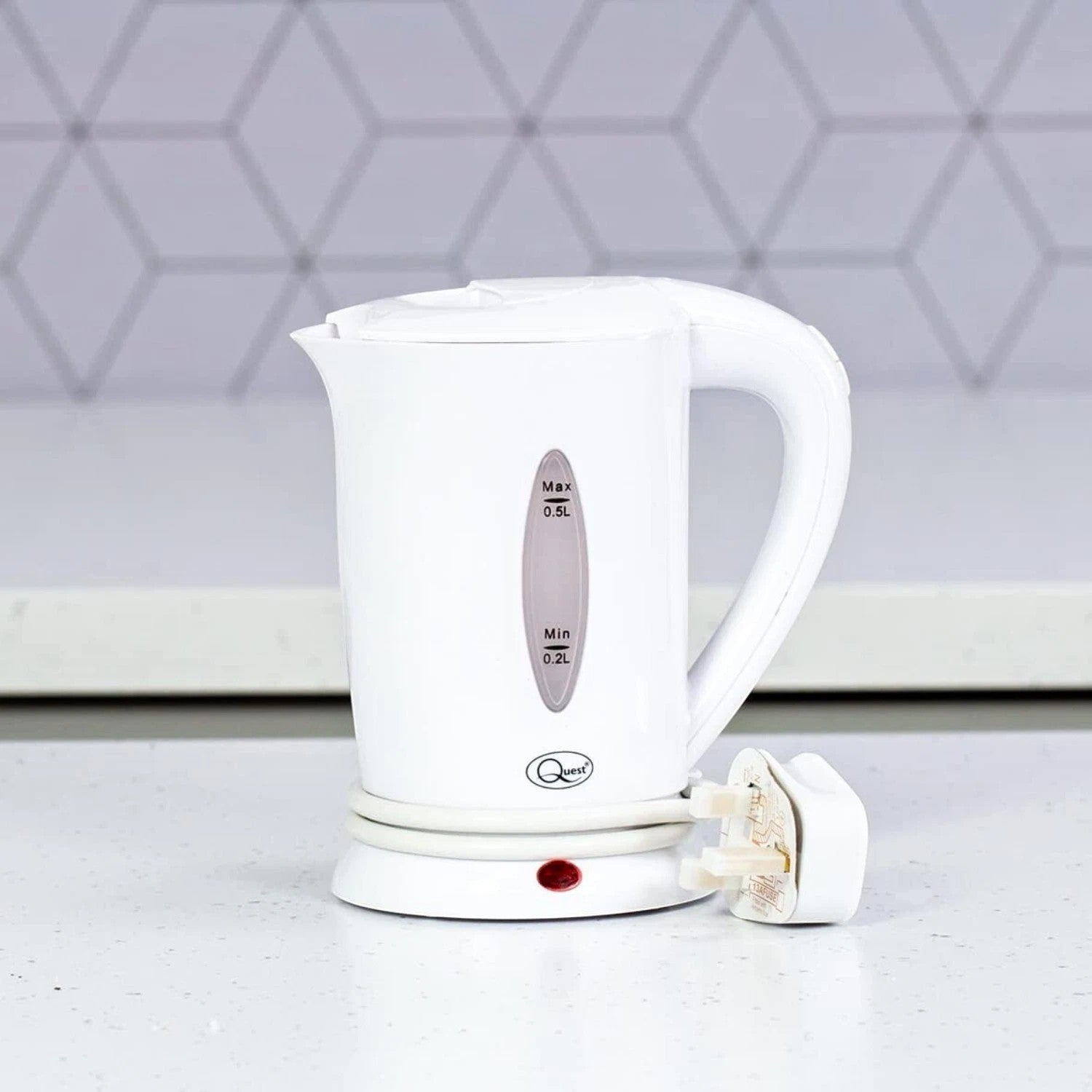 0.5 Litre Lightweight Corded Kettle drawing only 600 watts.