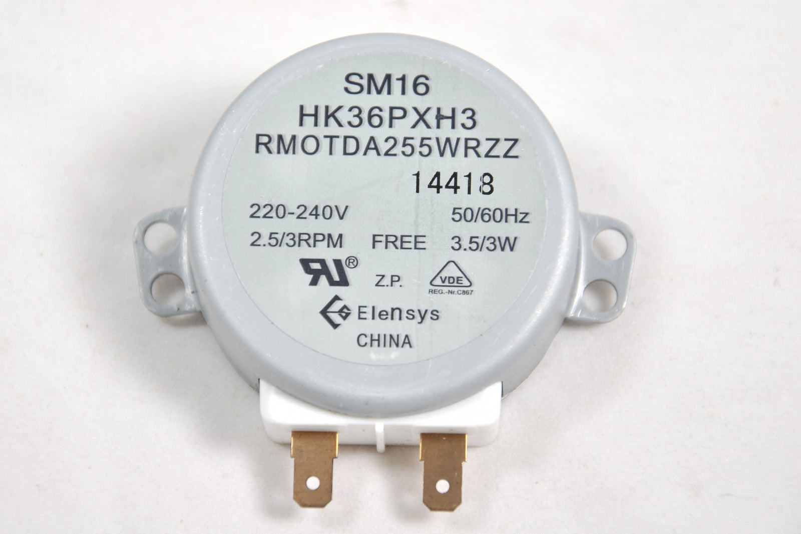 Sharp Combination oven Turntable drive motor - RMOTDA255WRZ1