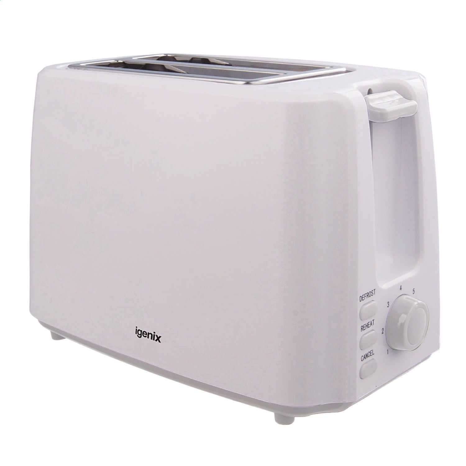 Low power 2 slice toaster - drawing 750 Watts, 230 Volts