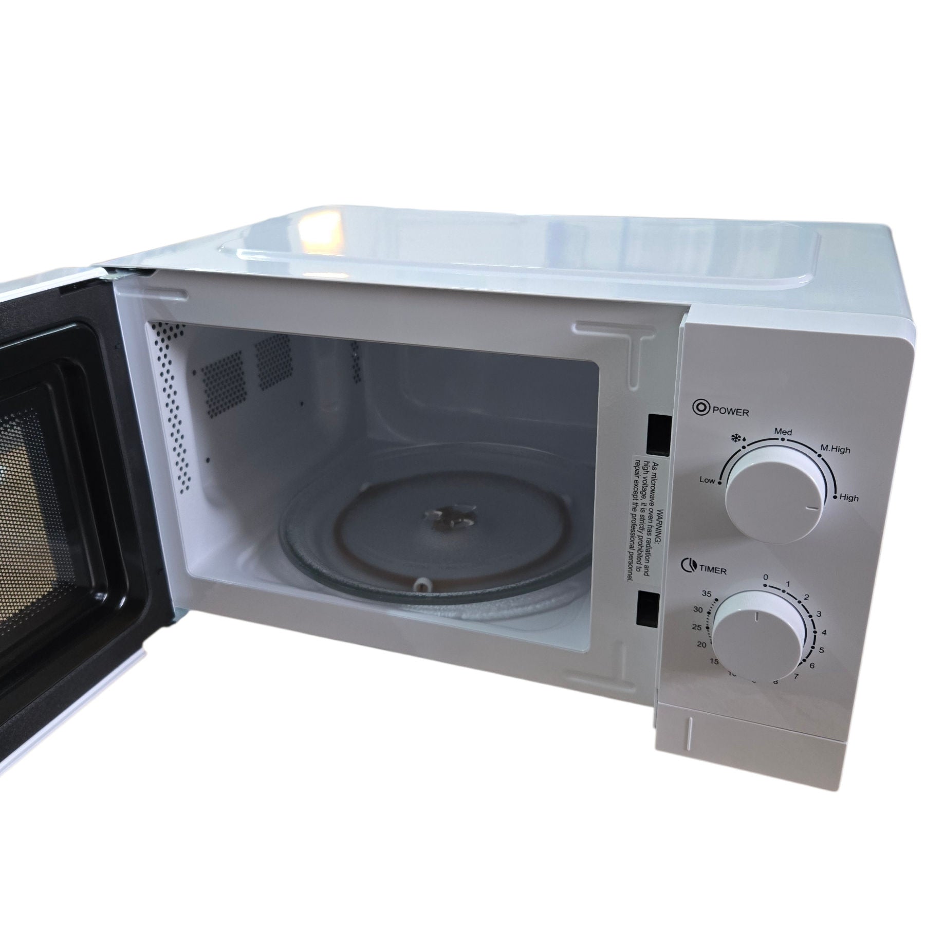 inside low power microwave oven