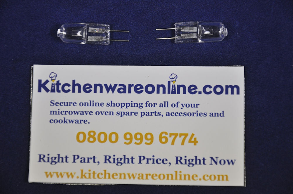 Microwave oven halogen bulbs, 240 Volts, 40 Watts, 300℃, G9 (Pack of 2)