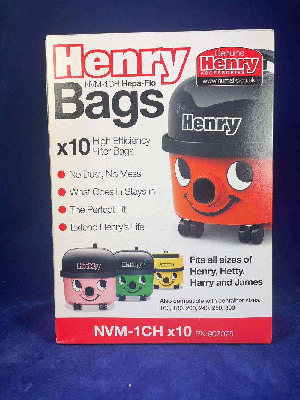 Henry (Numatic) Dust Bag (Pack Of 10) - Pattern Part