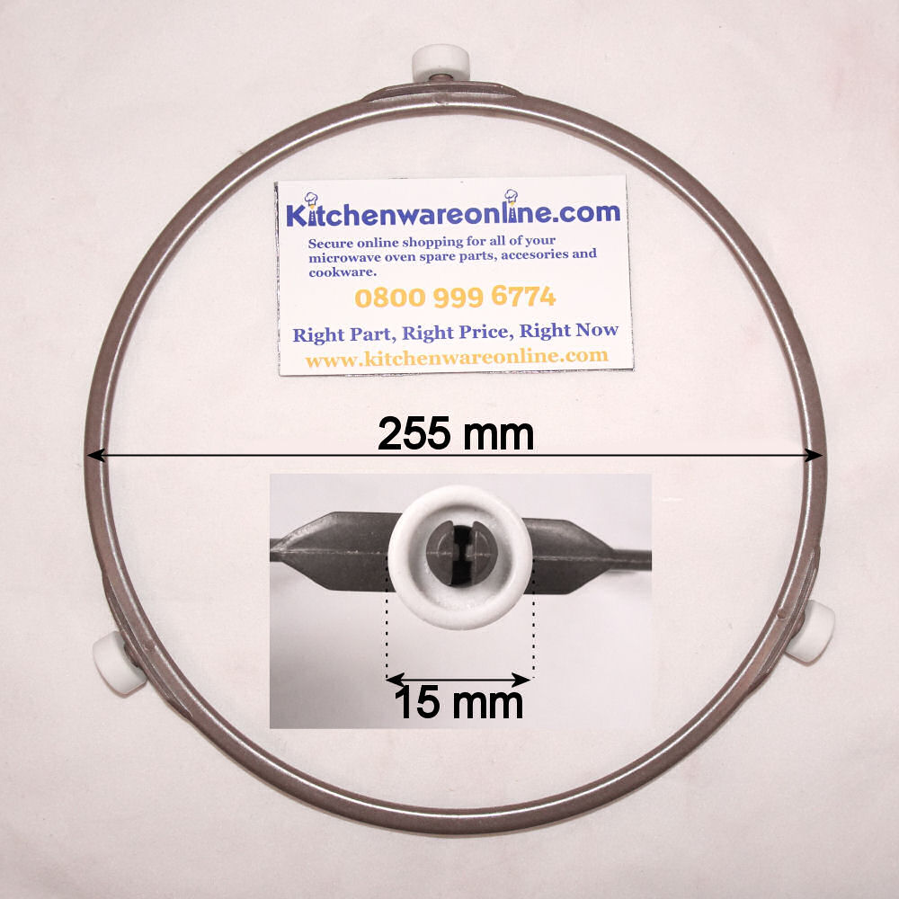 Plastic roller ring (255mm) for Panasonic microwave ovens - F290D9330AP