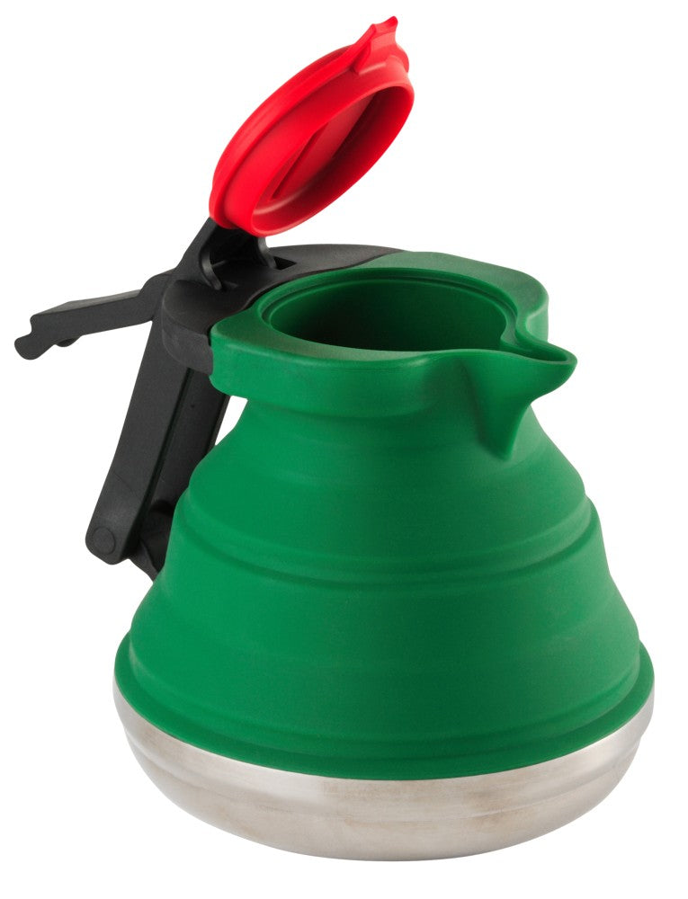 Collapsible Silicone Kettle - green