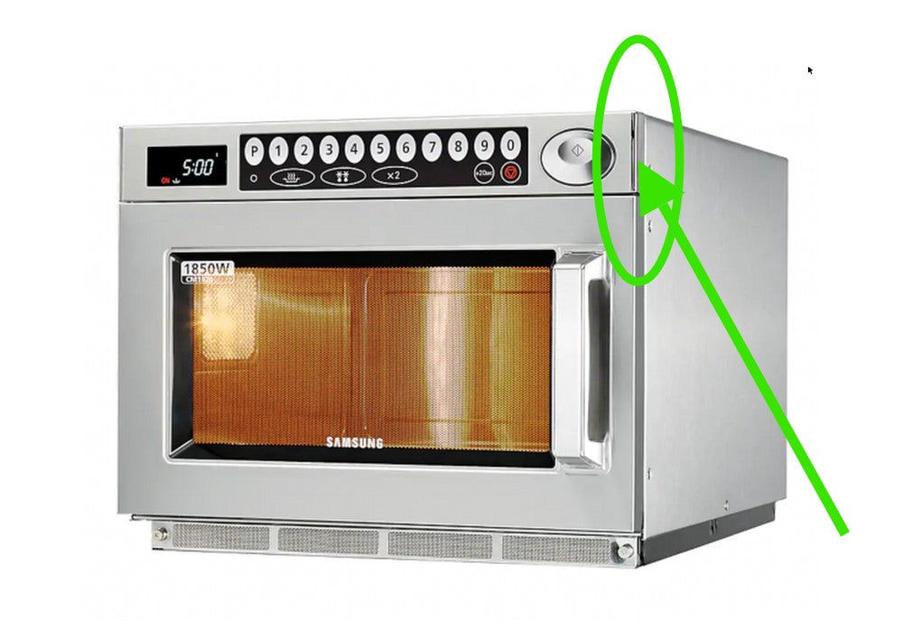 Control Panel End Cap (Right) for Samsung commercial microwave ovens - DE71-60429B