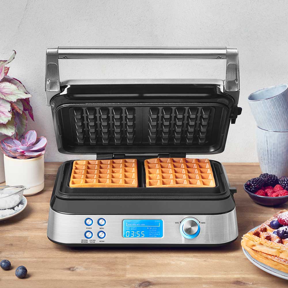 Belgian Waffle Iron (2 waffle capacity) Advanced Control by GASTROBACK - 62424