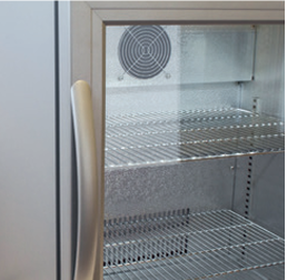 Belmont Silver Hinged Single Door Bottle Cooler - BC6007G