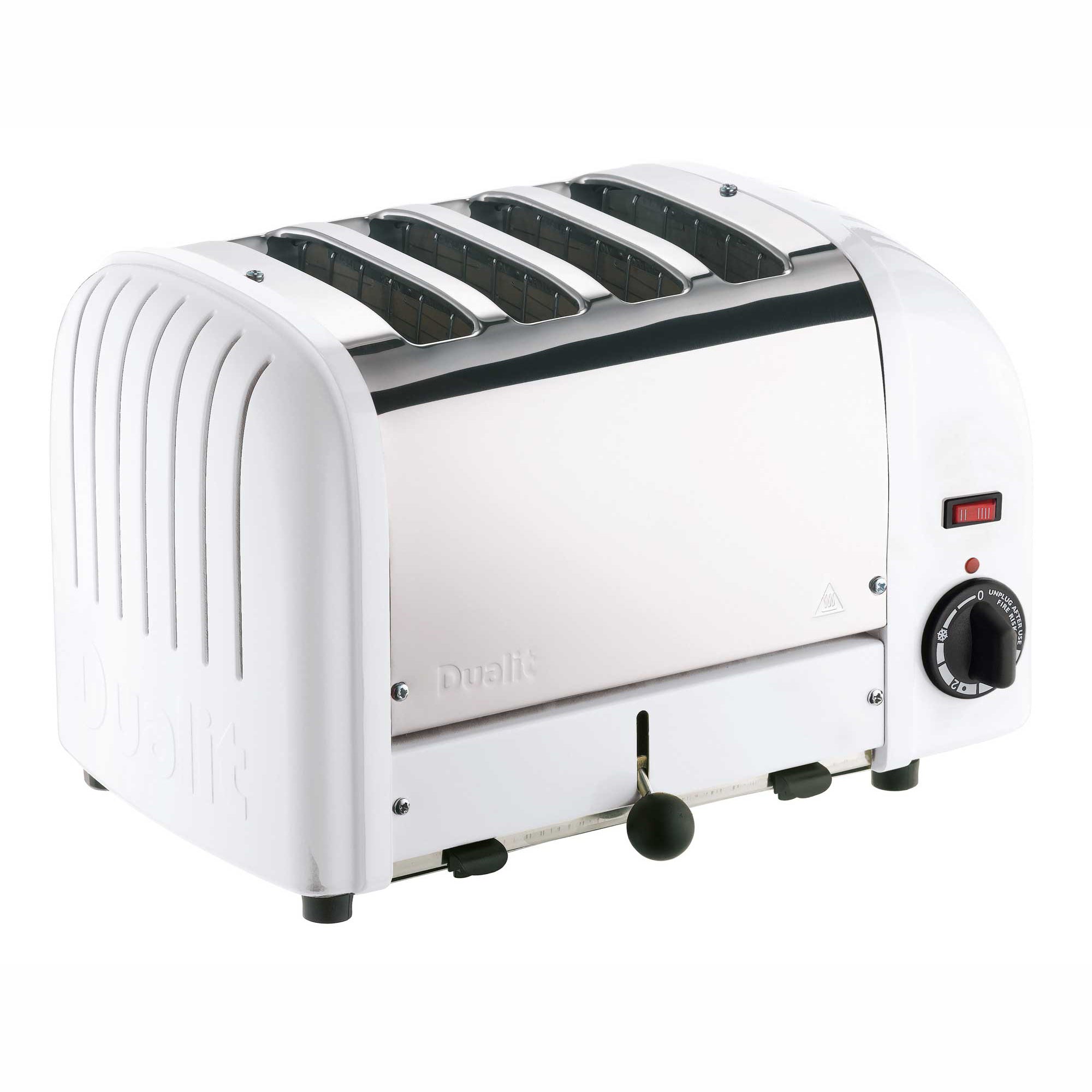 Dualit 4 Slice, White Capped Toaster - DB4S (40355)