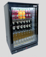 Belmont Black Hinged Single Door Bottle Cooler - BC6007K