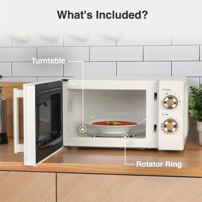Fika Cream Microwave, Kettle & 2 Slice Toaster Set