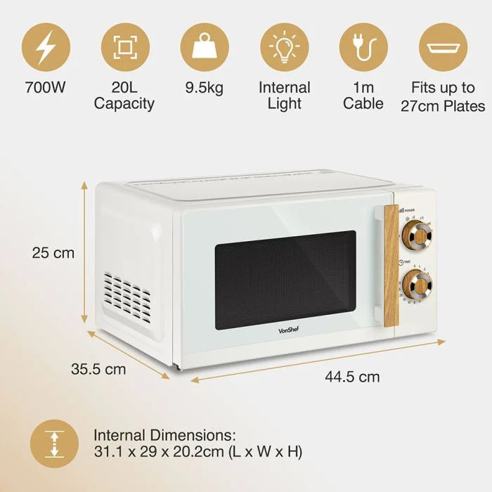 Fika Cream Microwave, Kettle & 2 Slice Toaster Set