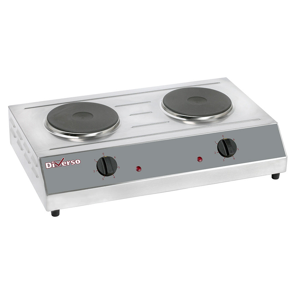 Diverso WR-RTD-2E Table top electric stove, 2 plates Ø 190mm