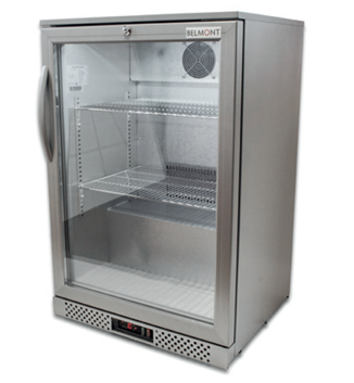 Belmont Silver Hinged Single Door Bottle Cooler - BC6007G