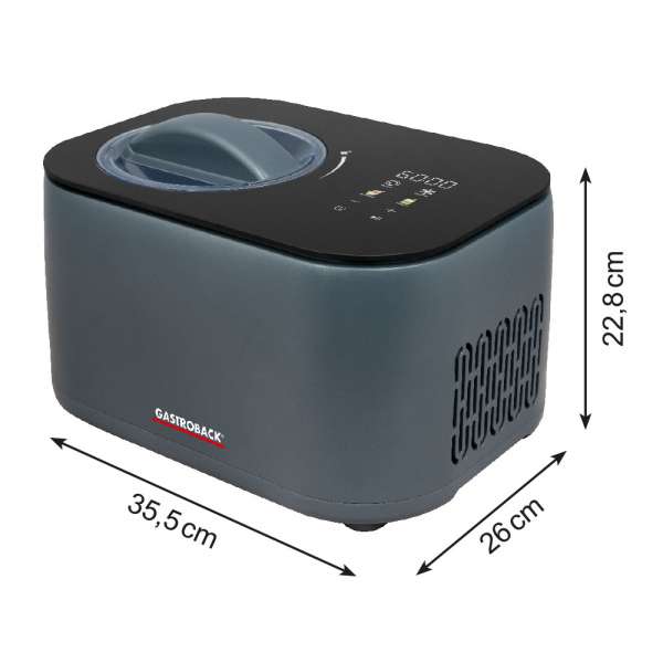 Gastroback Mini Gelateria: 2-in-1 Compressor Ice Cream Maker 1L 62901