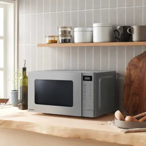 Panasonic 20L 1000W Compact Microwave Oven & Grill Silver  NN-GT23QMBPQ