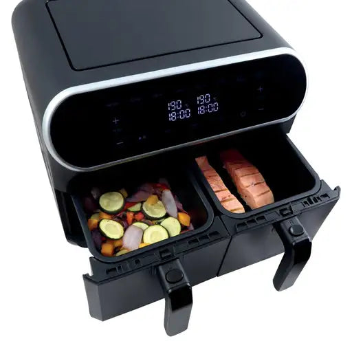 Statesman 8 Litre Dual Zone Digital Air Fryer Black SKAF08017BK