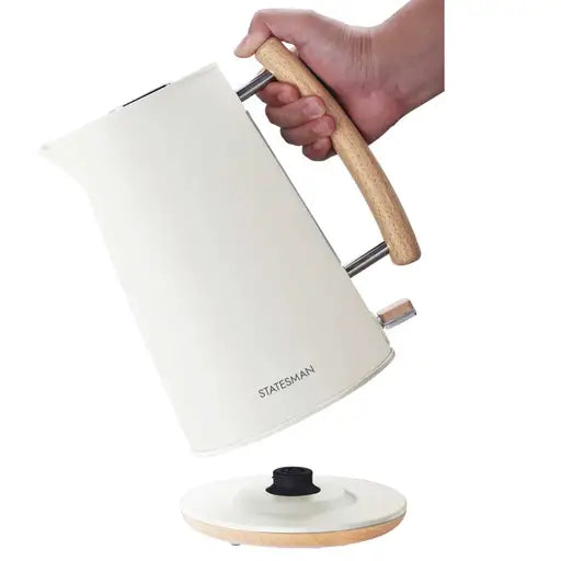 Statesman  1.7L Scandi Kettle Cream - SKK00153CR / SKK00153WH