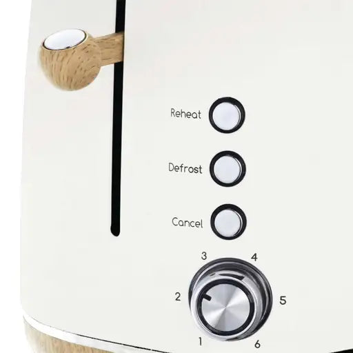 Statesman  2 Slice Scandi Toaster Cream - SKT05090CR / SKT05090WH