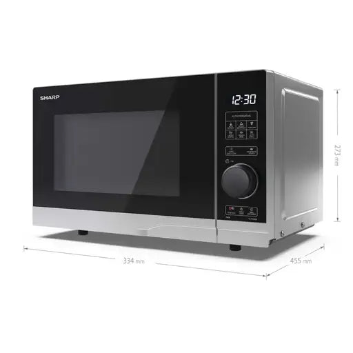 Sharp YC-PS204AU-S 20L 700w Solo Digital Microwave Silver
