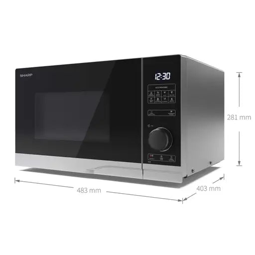 Sharp YC-PS254AU-S 25L 900w Solo Microwave Silver