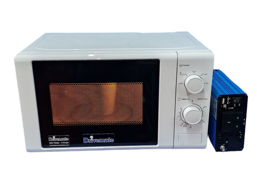 320 watt microwave and 12 Volt Inverter package