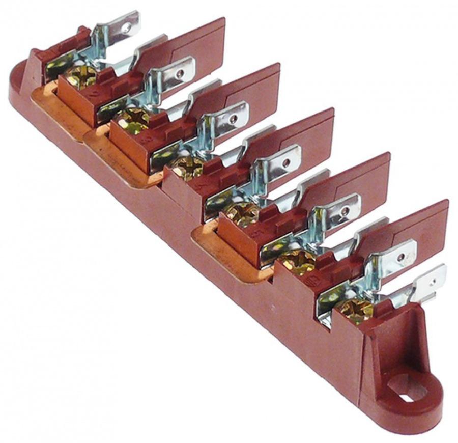 6 pole 40A terminal block