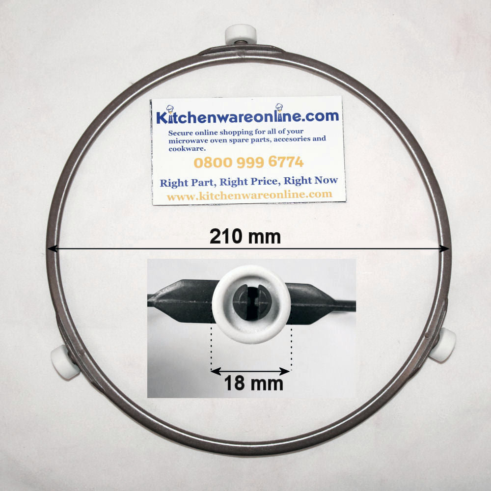 Plastic roller ring (210mm) for AEG microwave ovens